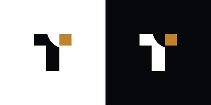 Simple and sophisticated letter T initials logo design