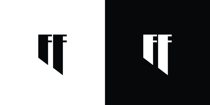 Sophisticated and modern letter FF initials logo design