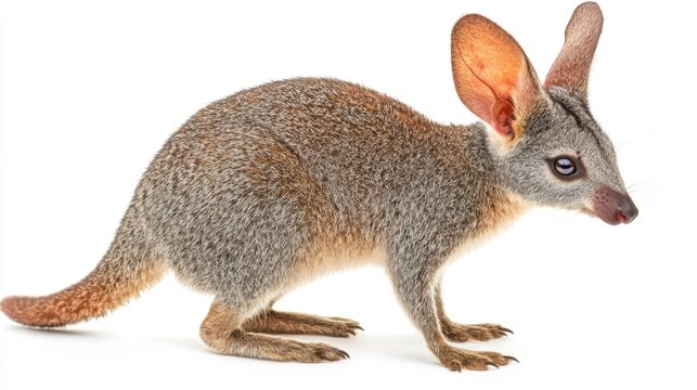 Bilby Animal in Realistic Side Profile Pose