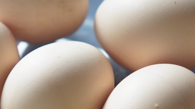Organic brown eggs under soft, natural lighting