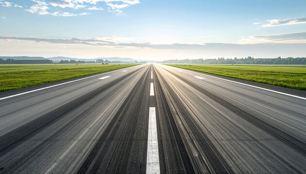 Airport Runway Perspective View