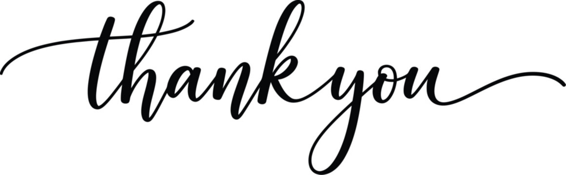 Elegant thank you card design