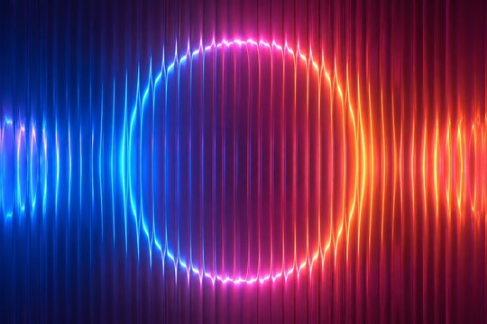 Abstract rainbow colorful background with glowing waves and swirling lines in a modern digital design