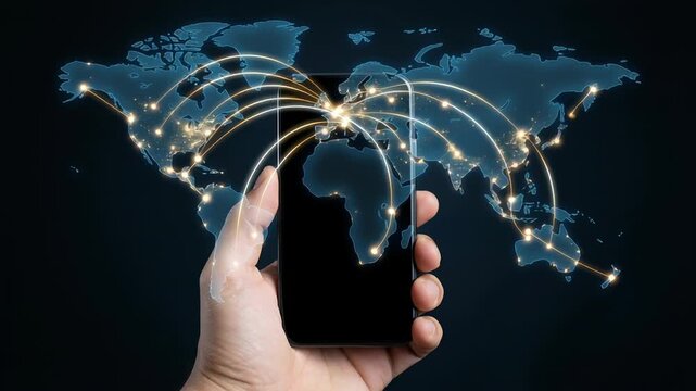 Mobile digital wallet platform offers secure payment and transactions on global network with advanced security features protecting smartphone users and financial data through fast mobile services