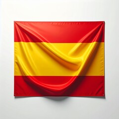 Obraz premium Spain Flag Fabric Collection – Spanish National Banner and Waving Silk Cloth Background