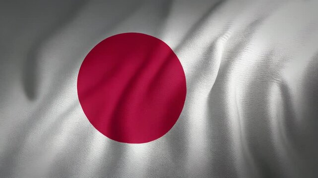 布の質感と柔らかな陰影が美しい日の丸背景