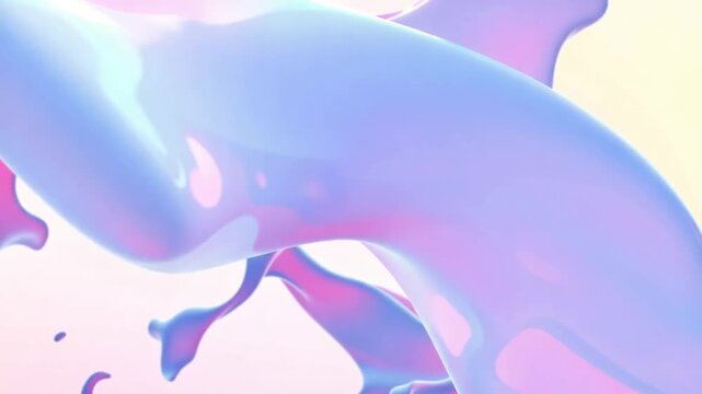 An abstract blue background featuring a liquid wave design inspired by the ocean and summer nature animation tech video