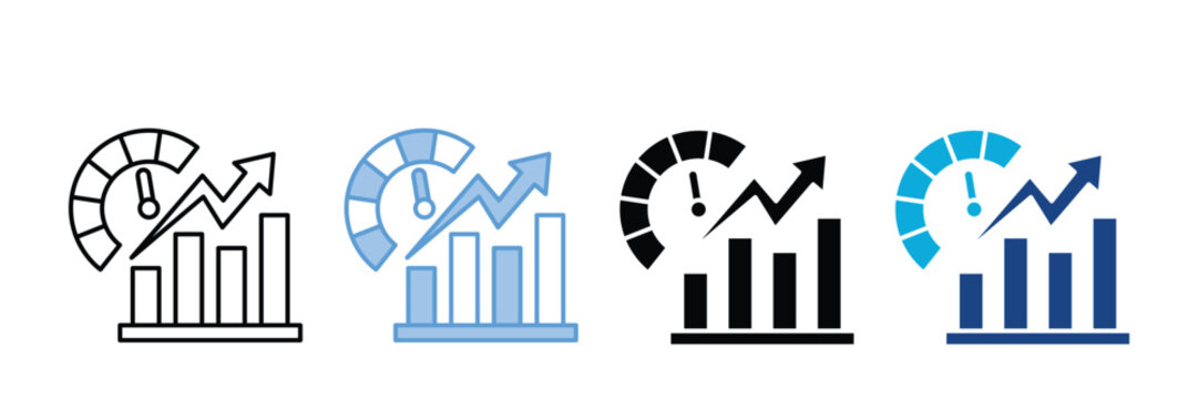 Kpi  Icon Set Multiple Style Collection