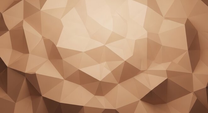 Modern tan and beige low poly geometric polygons create a faceted textured surface Wallpaper Background image