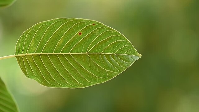 Kratom or Mitragyna speciosa Korth green leaf on natural background.