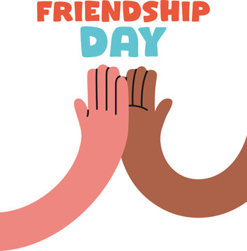 hands high five celebrating friendship day