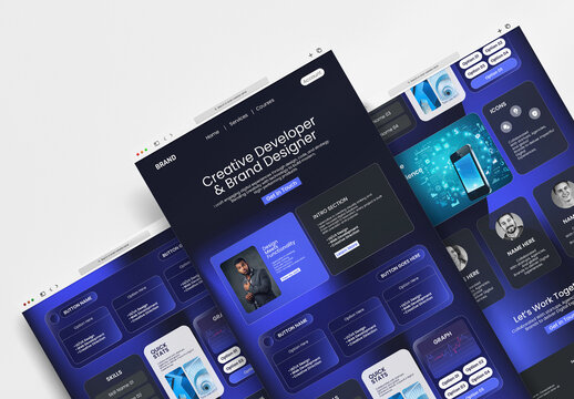 Modern UI UX Designer Website Template