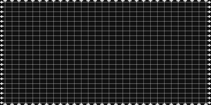 Background with blueprint black graph seamless pattern. Thin square lines forming regular lattice. White notebook texture for technical drawing and math grids.