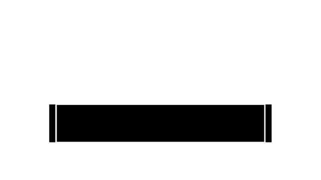 Clean black minimal lower third animation with smooth slide reveal. Ideal for titles, captions, and corporate video projects with modern professional style alpha channel