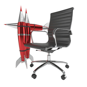 Office Chair with Rocket Fins
