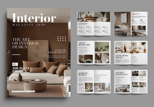Interior Magazine Design Layout