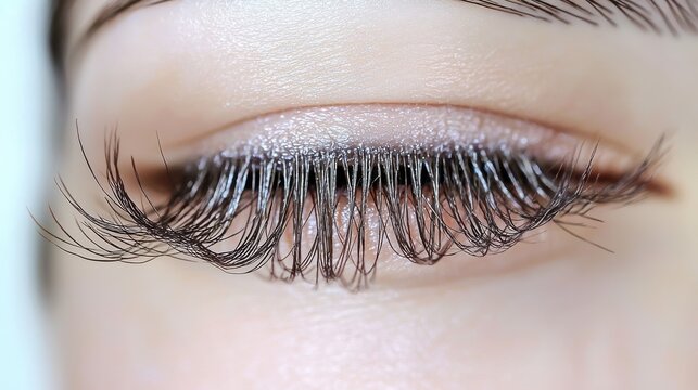 Lash density closeup macro photography natural eyelashes curl formation professional beauty detail skin texture fine hair strands