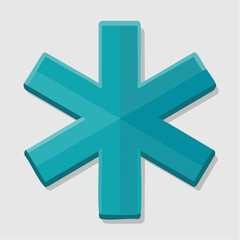 Fototapeta premium Star of Life Medical Symbol