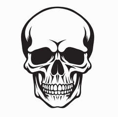 Obraz premium Human Skull Flat Vector Pack For Medical And Anatomy Infographic