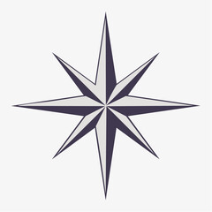 Obraz premium Compass Rose Starburst Graphic