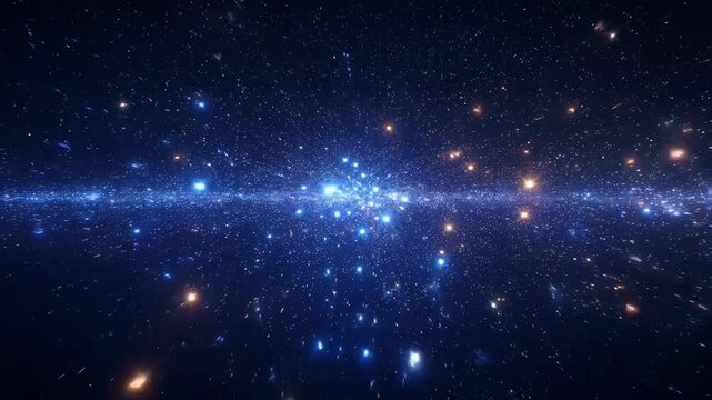 Flight through dense star cluster in deep space