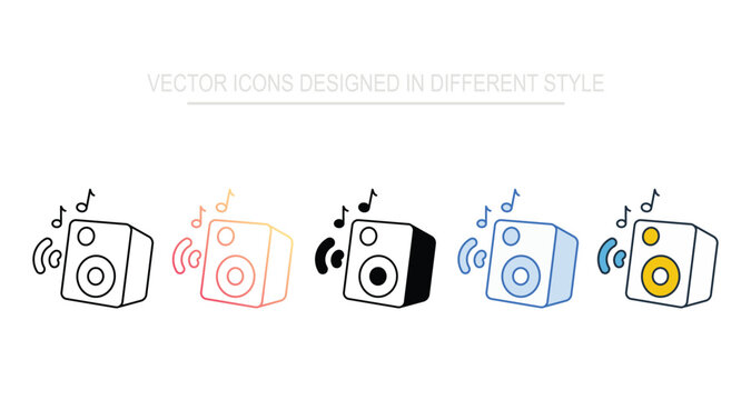 Party Speaker Icon Set