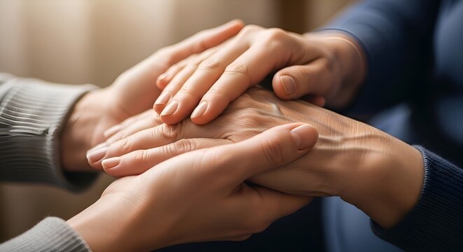 Gentle Hands Holding: Compassion, Support, and Care Between Generations