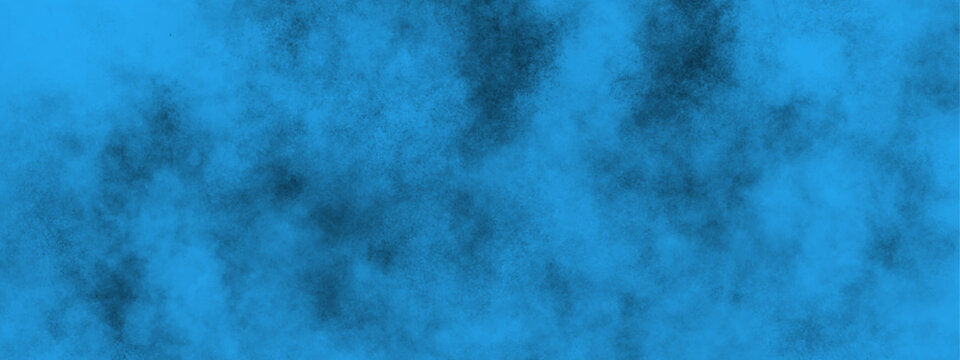 Vibrant blue cloud background with dark textured abstract pattern for design and decoration