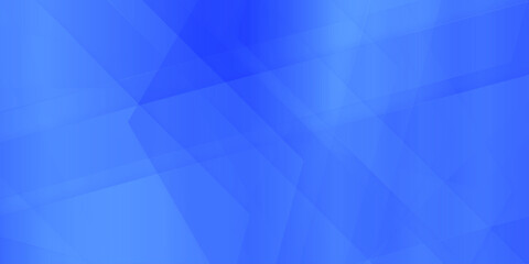 Obraz premium Blue geometric abstract background with overlapping triangles and gradient effect for modern design