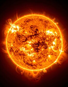 The Sun Solar Flare Energy Astronomy.