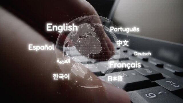 Global communication with multiple languages, digital translation tools, multilingual technology, cross-cultural communication, and virtual language learning environments. Muxer