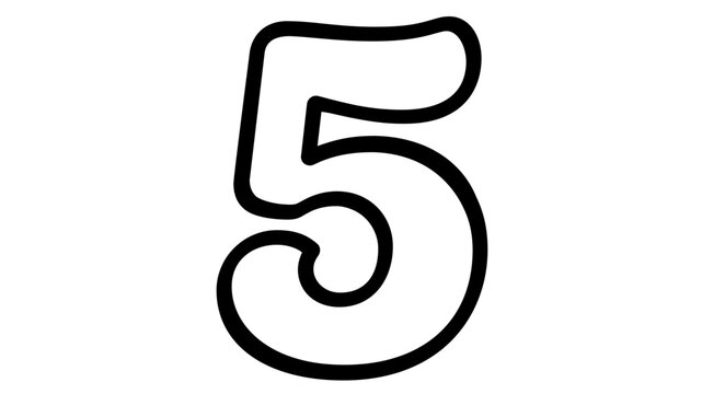 A minimalist numeric digit illustration showcasing a highly legible mathematical symbol perfect for sleek modern interfaces, educational tools, and scalable vector icon graphic design resources.