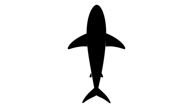 An elegant flat vector icon illustration of a mysterious octopus with long tentacles floating in the deep ocean, created with minimalist scalable art, suitable for underwater wildlife and nature
