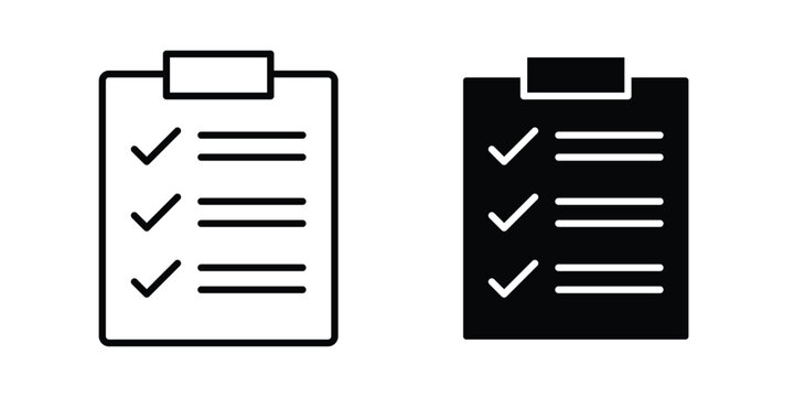 Checklist icon vector design and illustration.