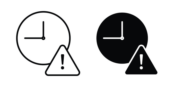 Expiry icon vector design and illustration.