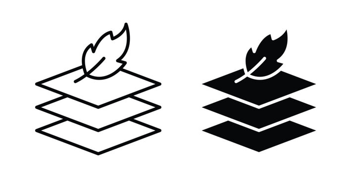 Fabric with feather icon vector design and illustration.