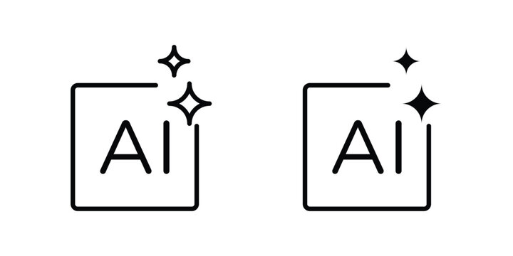 Generate AI icon vector design and illustration.