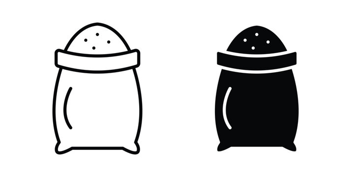 Grain sack icon vector design and illustration.