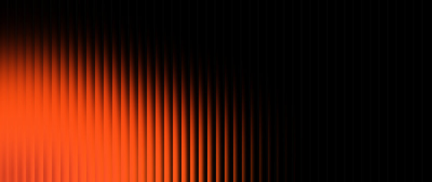 Dynamic smooth ribbed visual in orange, red, and flame colors for website hero header sections and digital marketing landing pages.