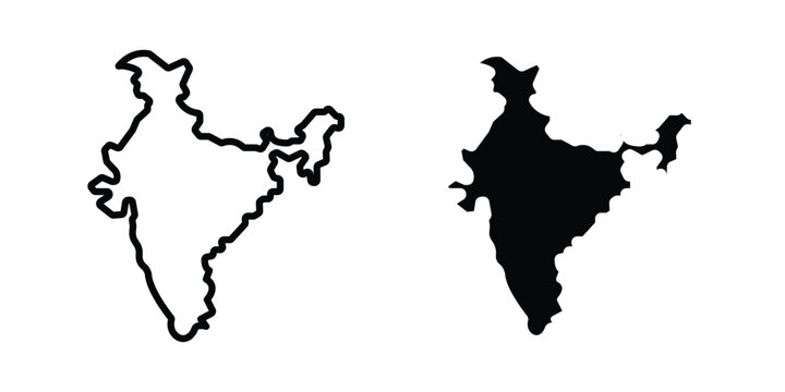 India map icon vector design and illustration.
