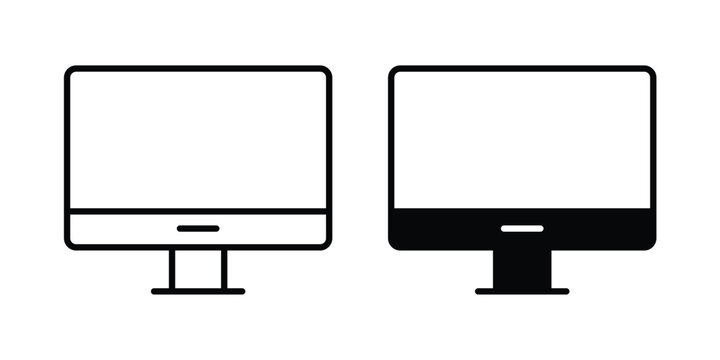 LCD Screen icon vector design and illustration.