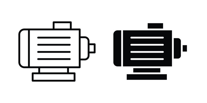 Motor icon vector design and illustration.