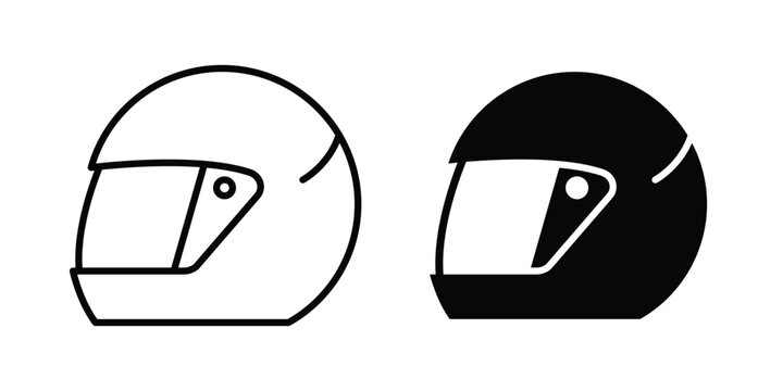 Motorcycle helmet icon vector design and illustration.