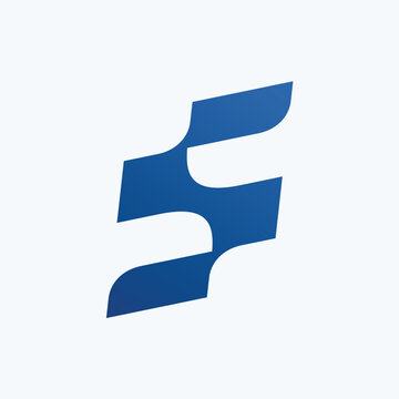 Abstract Letter S Vector Logo Template