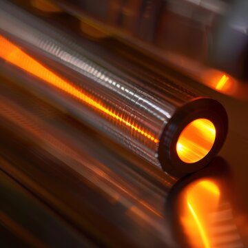 Detailed closeup shot of glowing heatpipe with Canon EOS R5