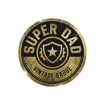Super dog pet brand badge with loyal dog icon isolated on transparent background