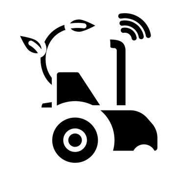 Remote Vehicle Vector Glyph Icon Design