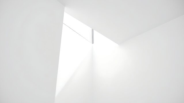 brazed. Sharp interior corner where ceiling meets wall, matte white surface. real-estate listings, architecture portfolios, designed for interior renovation comparisons for interiors.