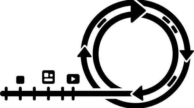 Circular Arrows Loop Process Cycle Concept Illustration