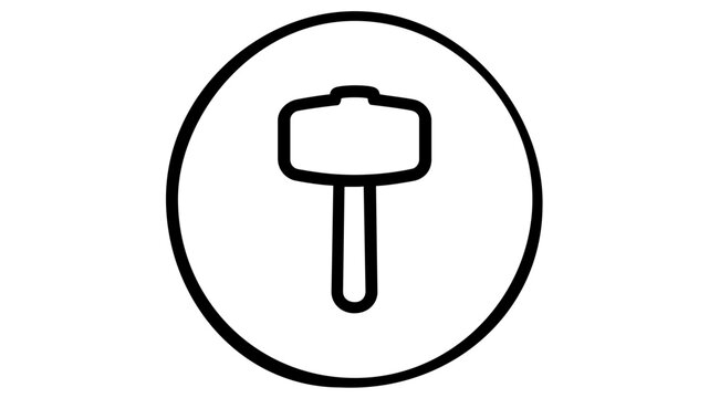 Classic medieval weapon illustration depicting traditional knight armament suitable for roleplaying games, historical education, epic fantasy storytelling, and minimalist vector graphics.